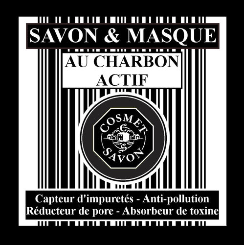 Savon 125g - Au Charbon Actif - Au Beurre de Karité BIO