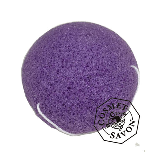 Eponge de Konjac 100% Naturelle - Biodégradable - Violet